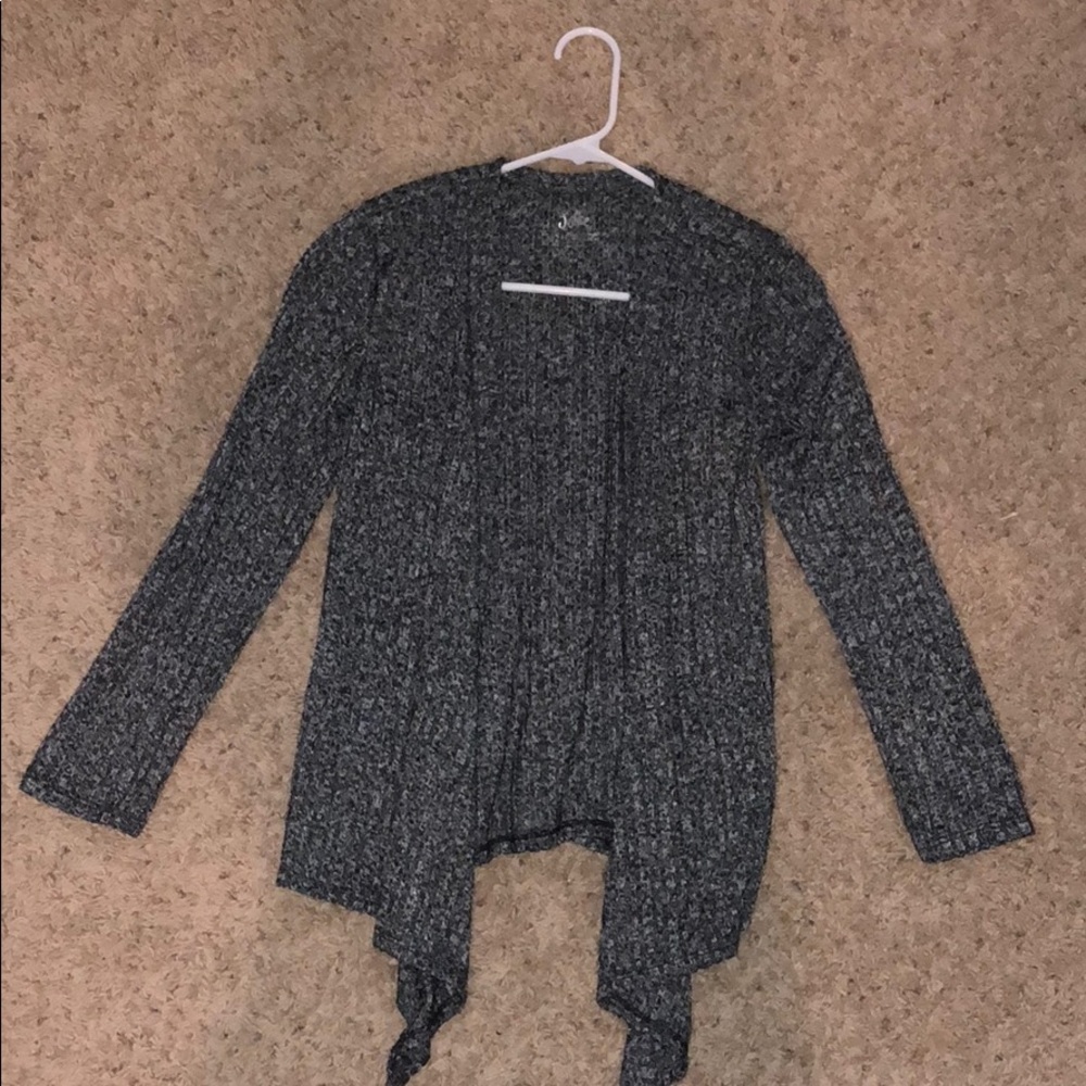 Charcoal Colored Justice Cardigan